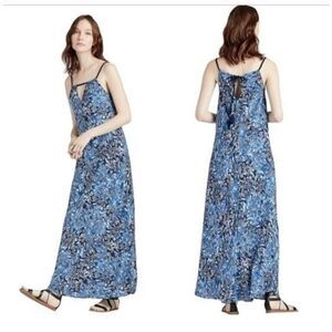 Lucky 🍀 Brand Indigo Floral Boho Maxi Dress Women’s XS